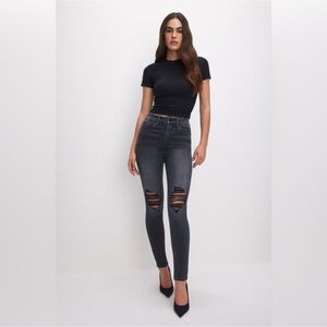 Good American Good Legs Distressed Skinny Sculpting Jean